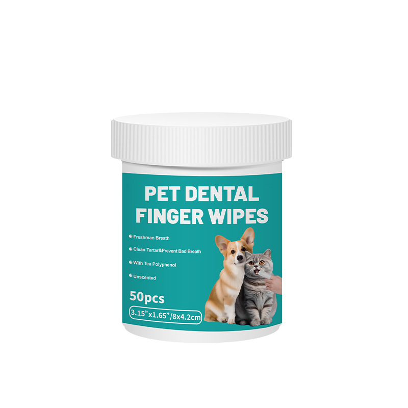 Wholesale Low MOQ Pet Dental Teeth Finger Wipes for Dogs & Cats