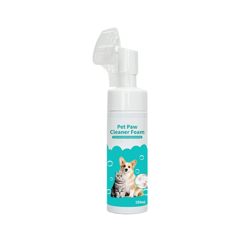 Wholesale No Rinse Pet Paw Cleaner Foam with Silicone Brush