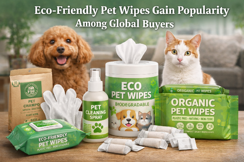 Eco-Friendly Pet Wipes Gain Popularity Among Global Buyers