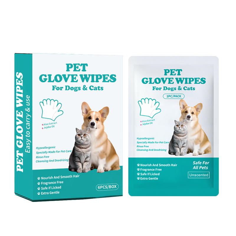 Premium Individually Wrapped Pet Glove Wipes