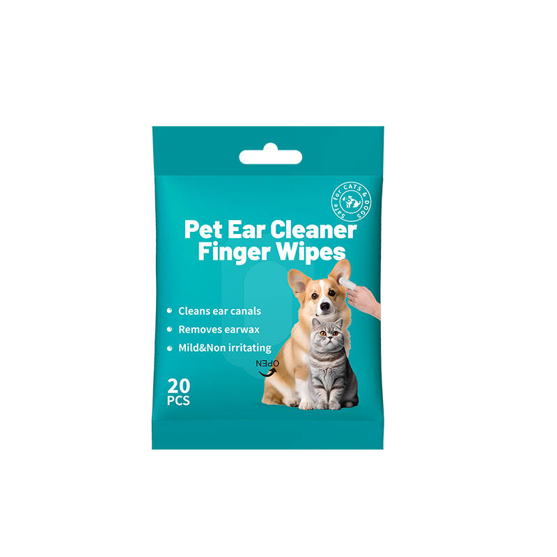 Pet Ear Cleaning Finger Wipes for Dogs & Cats | Private Label Pet Ear Wipes Supplier